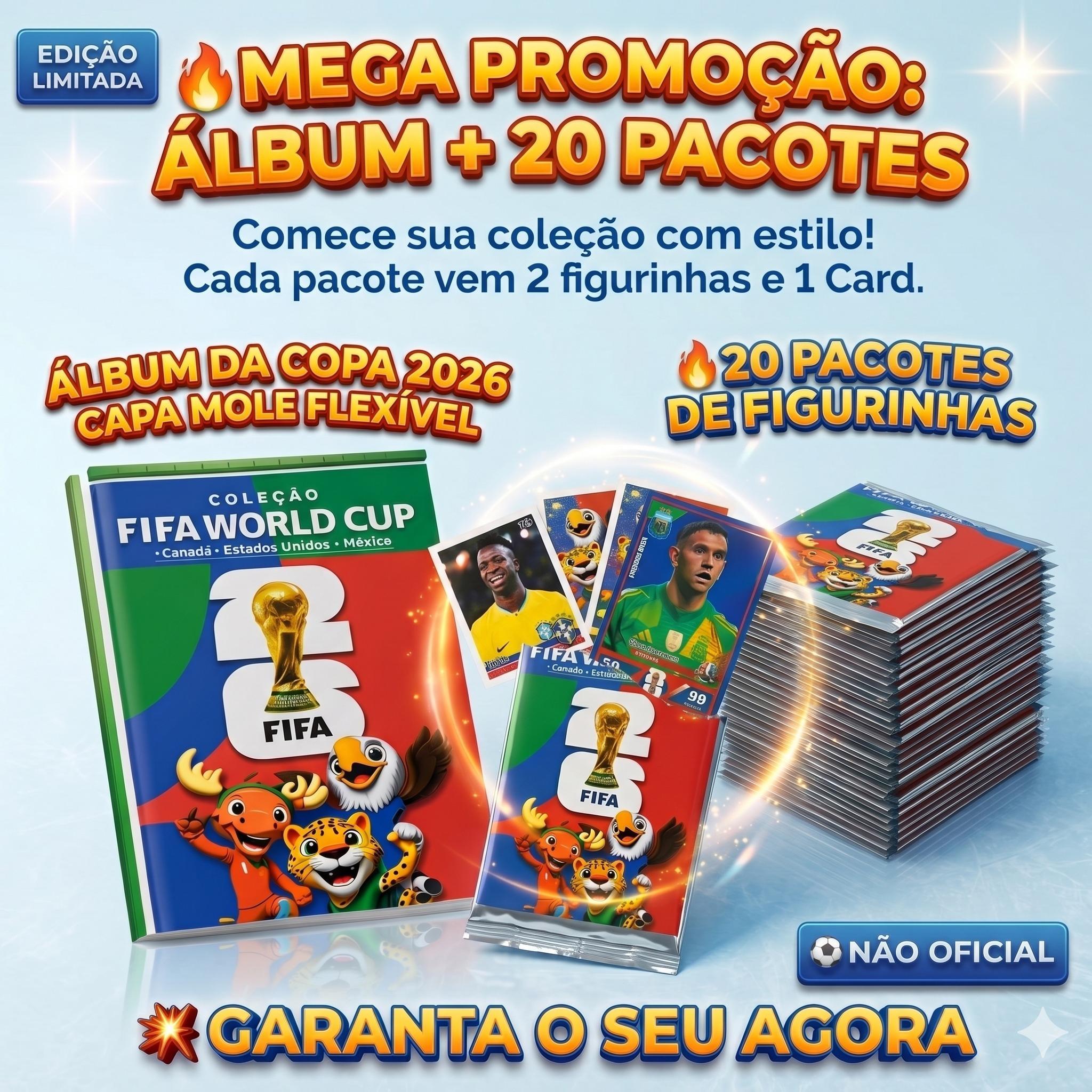 Kit Álbum + 20 Pacotes - Edição Limitada